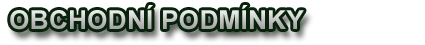 Obchodní podmínky